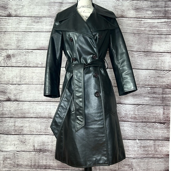 Vintage British Crown Colony Hong Kong 1960’s Trench Coat Size S - Picture 12 of 15